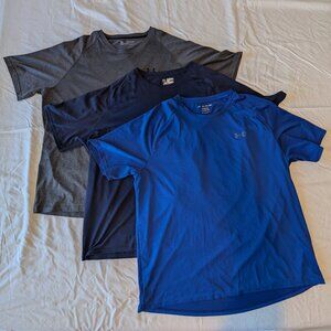 Lot of 3 Under Armour Tech Short Sleeve Shirts 3XL